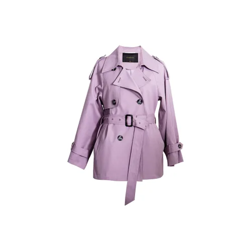 ROEYSHOUSE Trench Coats Women's Purple