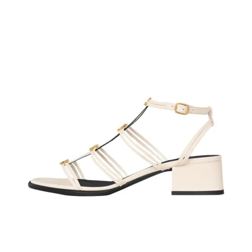 CELINE Strap Sandals 4cm Women's Beige