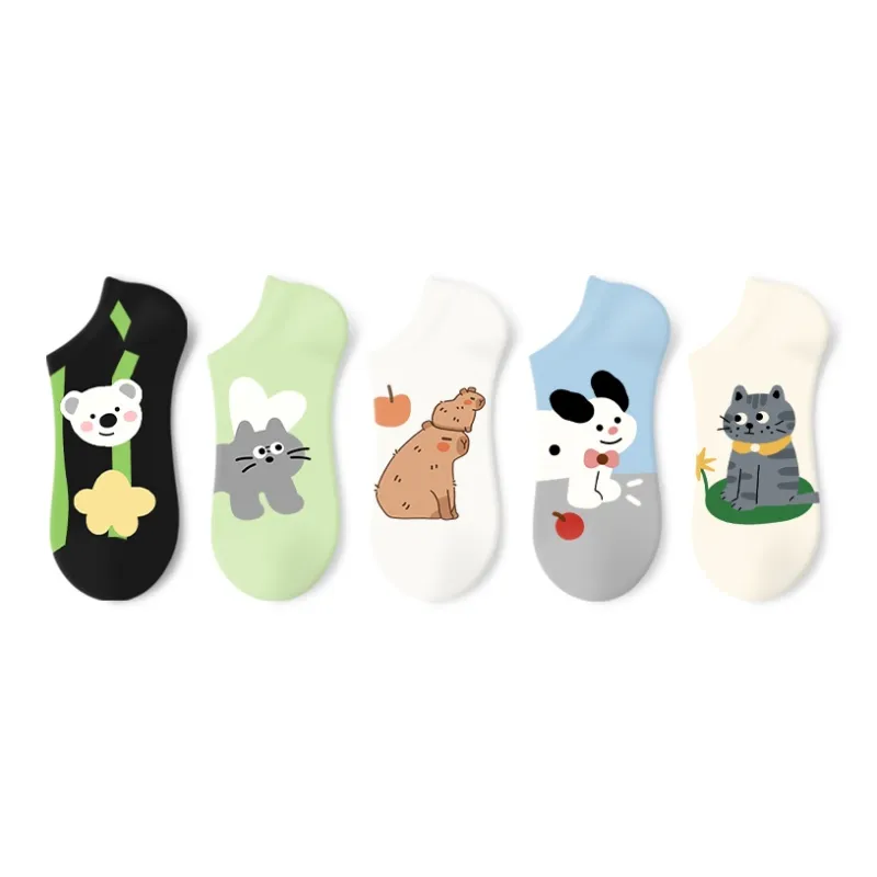 Primeet No Show Socks Women's 5 Pack-6