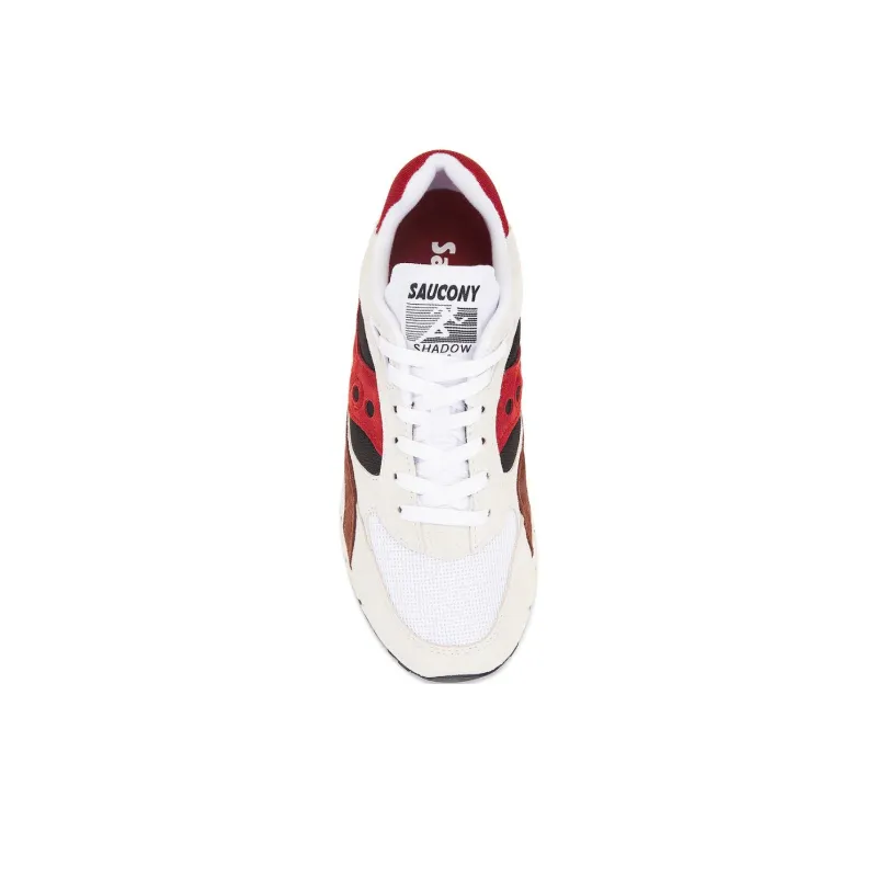 Saucony Shadow 6000 Anti Slip Wear Resistant Low Top Casual Shoes Men's White-3