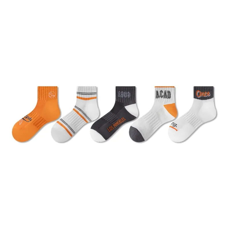 MIIOW Ankle Socks Men's 5 Pack Mixed Color-20