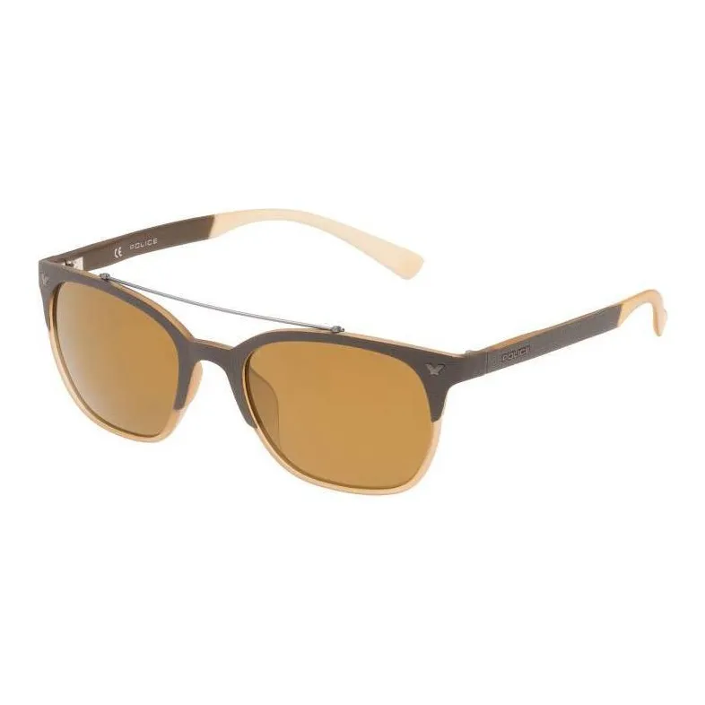 Police Injection Molded Glass Aviator Sunglasses Unisex Black-0