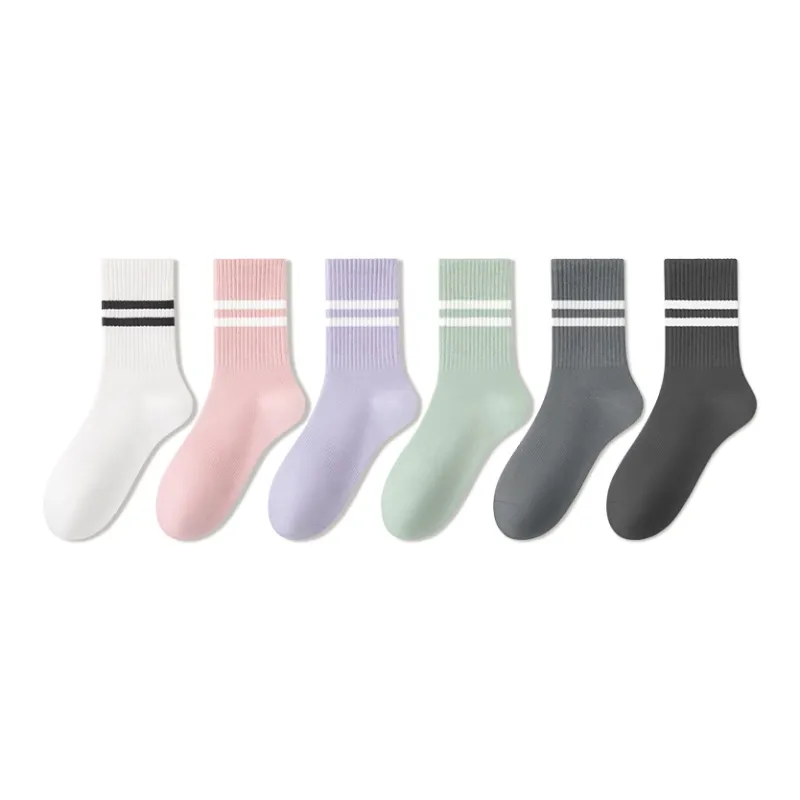 B&C.Room Mid Calf Socks Women's 6 Pack-5