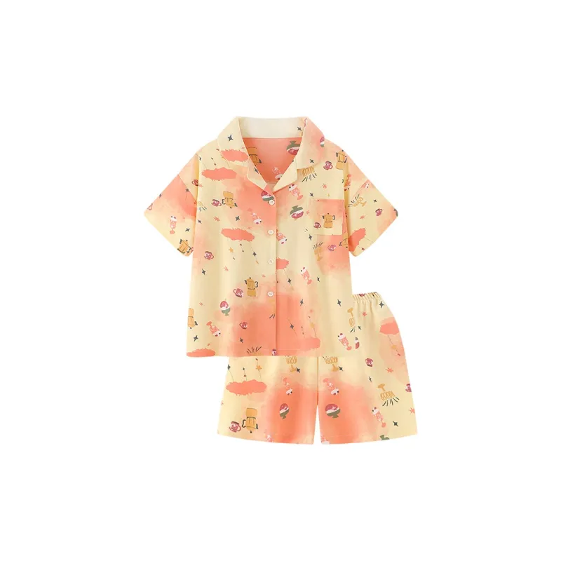 Beast's Secret Pajama Set Women's Beige Yellow-0