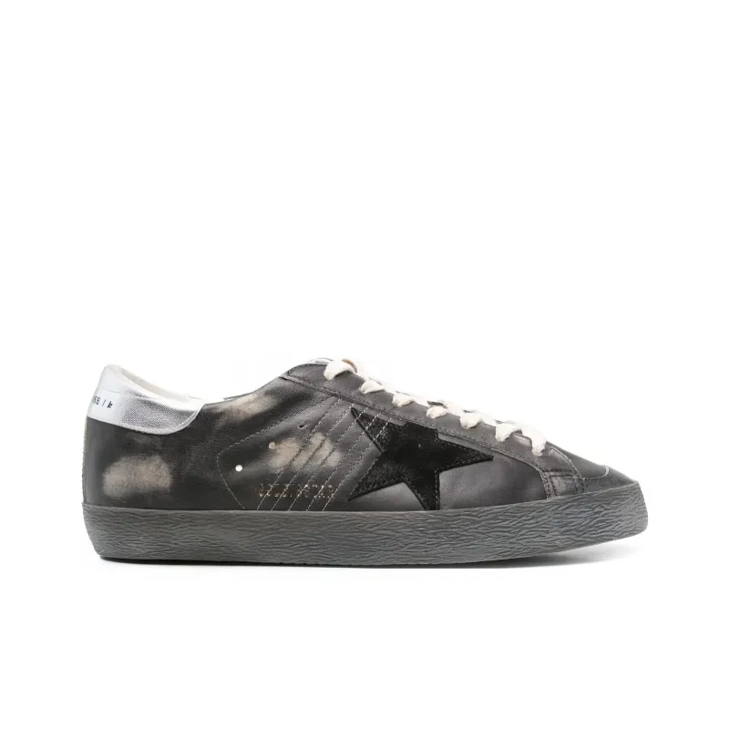 Golden Goose Super Star Low Top Skateboard Shoes Men's Black-1
