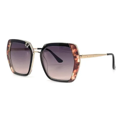 GUESS Metal Square Sunglasses Women's Tortoiseshell