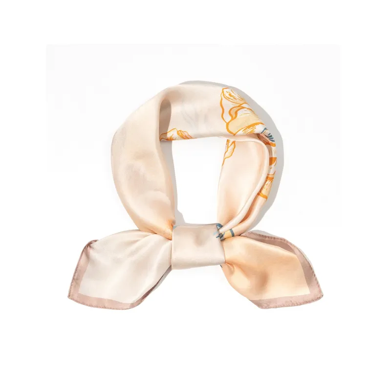 Shanghai Story 100% Mulberry Silk Silk Scarves Women's Patch Bamboo Leaf Flower Gift Box Set-36