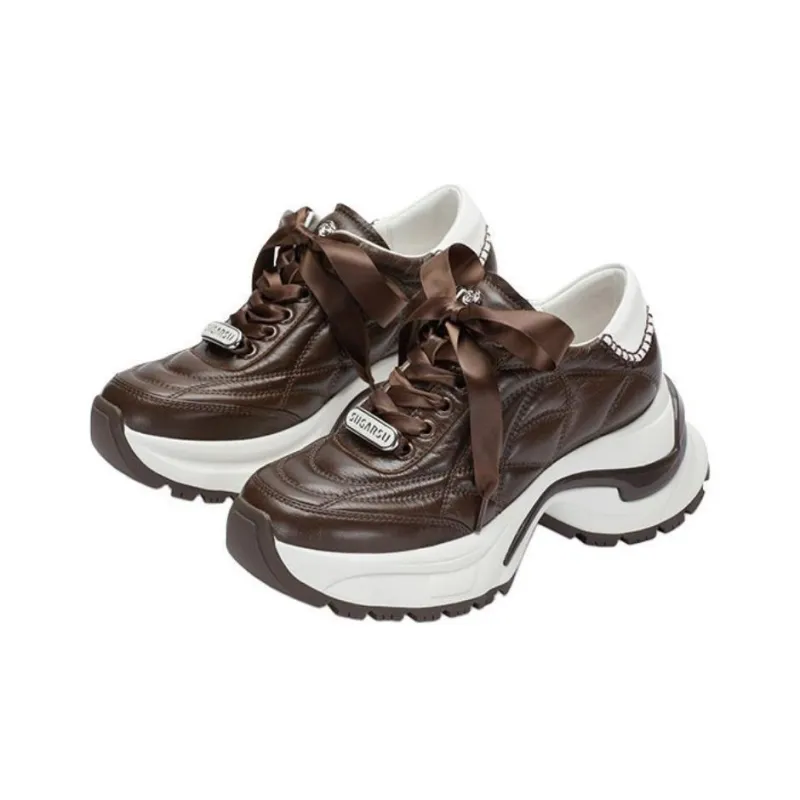 SUGARSU Wear Resistant Low Top Chunky Sneakers Women's-4