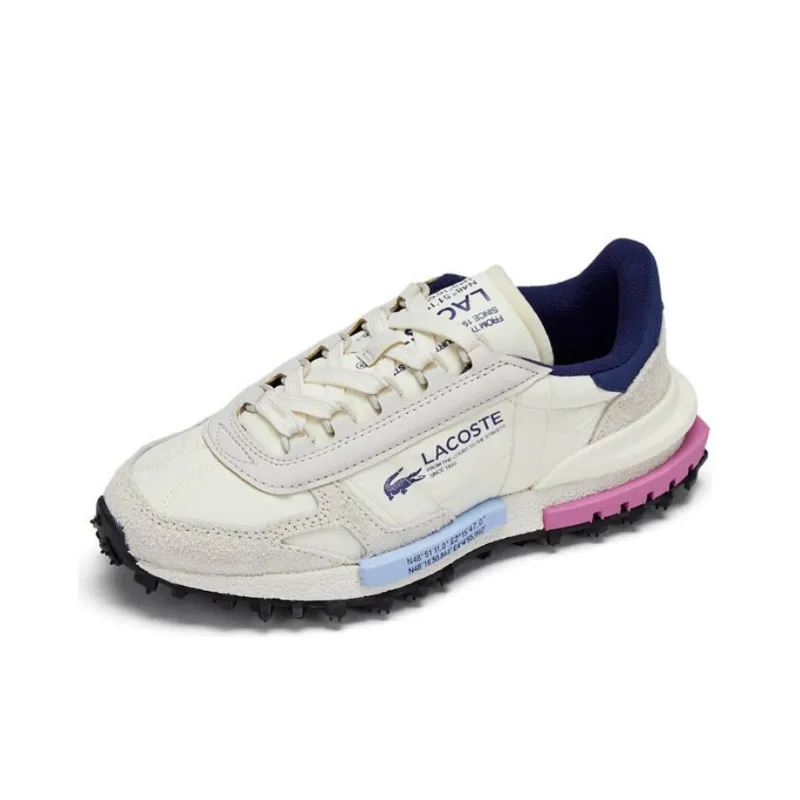 LACOSTE Wear Resistant Low Top Casual Shoes Women's Ecru-1