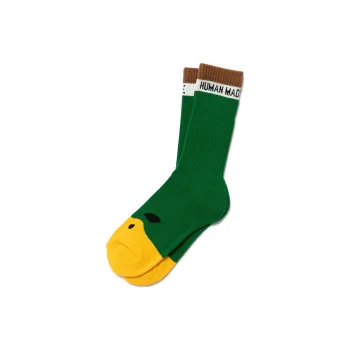 HUMAN MADE Duck Pile Socks Green