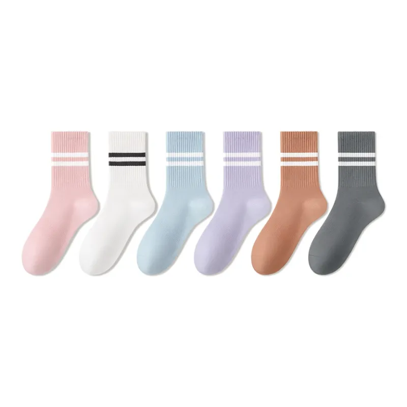 B&C.Room Mid Calf Socks Women's 6 Pack-34