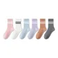 (White+Light Pink+Dark Gray+Light Purple+Dirty Orange+Light Blue)