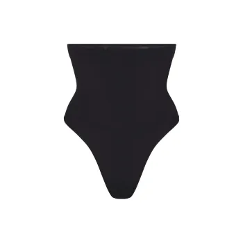 SKIMS SEAMLESS SCULPT HIGH WAISTED THONG Underpants Women's ONYX/Coffee