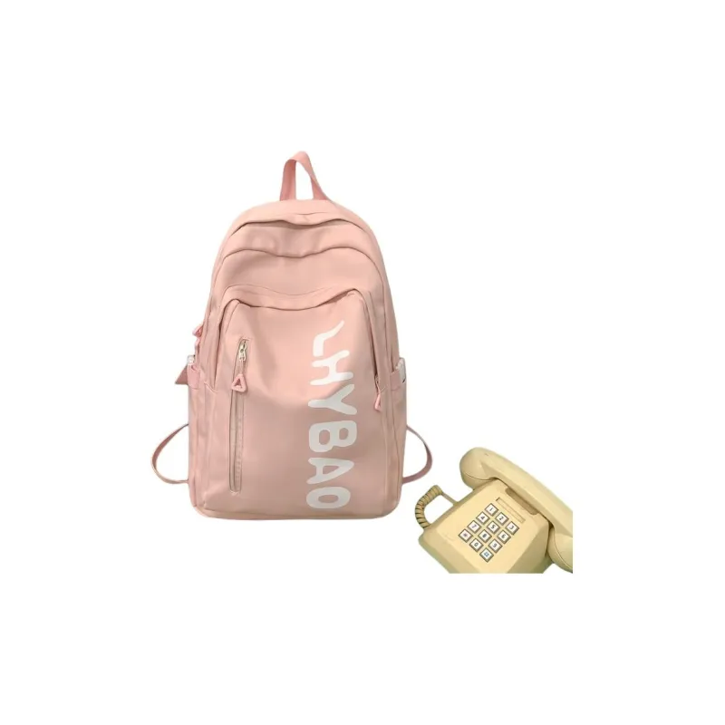 BALANG Nylon Backpack Regular Women's Black/White/Pink/Yellow/Blue-7