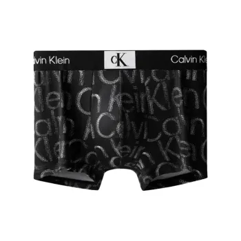 CK/Calvin Klein CK96 Series Underpants Men's Long Stone Gray Base White Letter