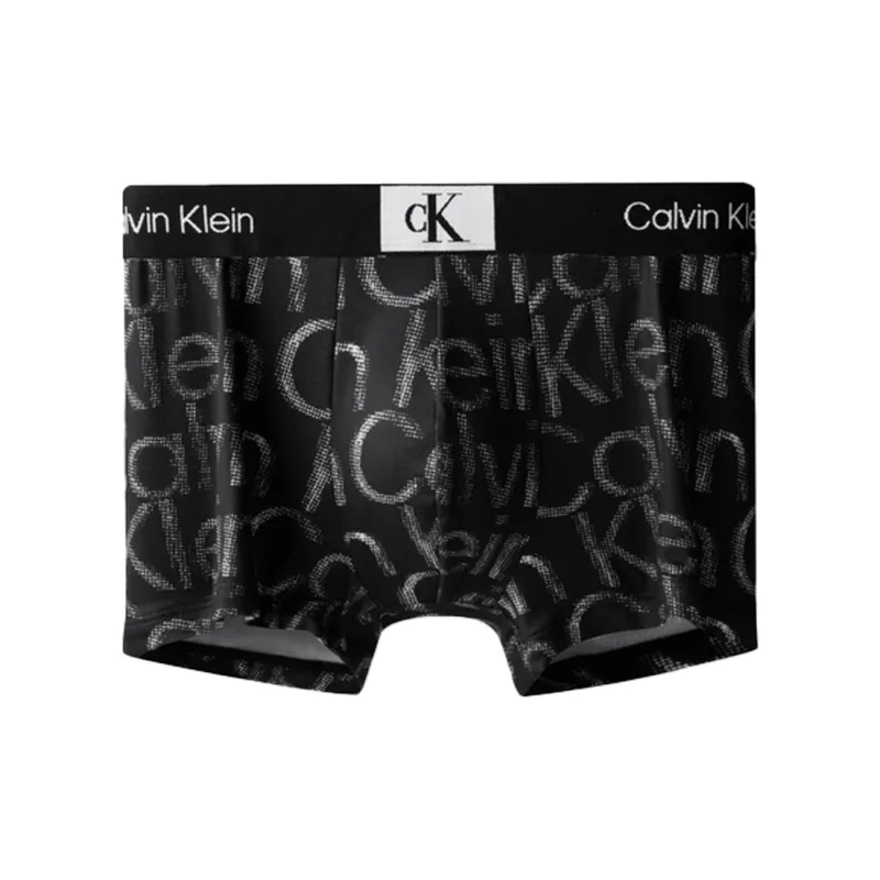 CALVIN KLEIN CK96 Series Underpants Men's Long Limestone Base White Letter-0