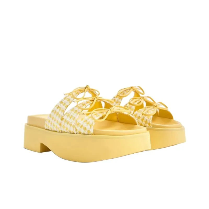 CHARLES&KEITH Composite Sole EVA Slide Slippers 5.5cm Women's-20