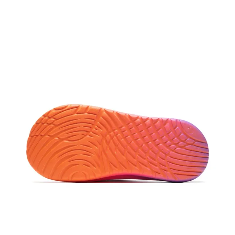 LOL x LiNing Abrasion Resistant Slip Resistant Flip Flops Unisex Orange Purple-6