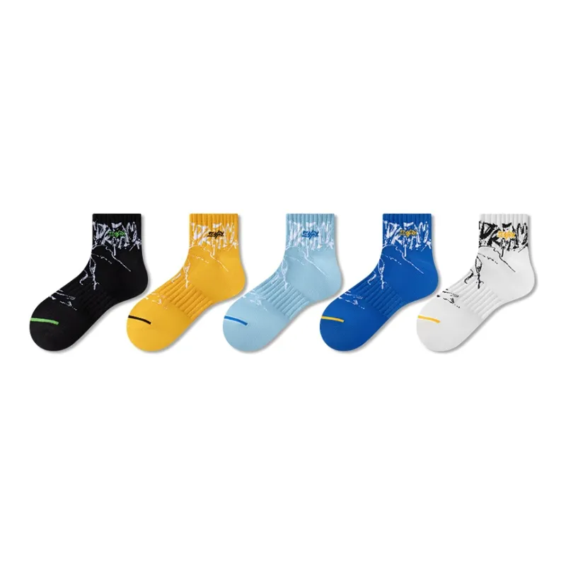MIIOW Ankle Socks Men's 5 Pack Mixed Color-0