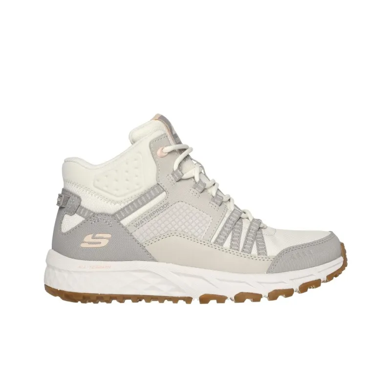 Skechers Escape Plan Anti-Slip Wear-Resistant Mid-Top Outdoor Shoes Women's Ecru-1