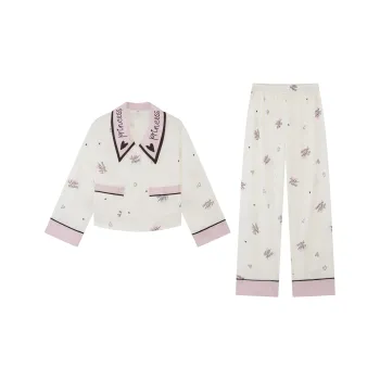 Kosrood Pajama Set Women's Ecru