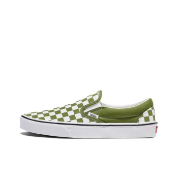Vans Slip on Anti Slip Wear Resistant Low Top Skateboard Shoes Unisex Green