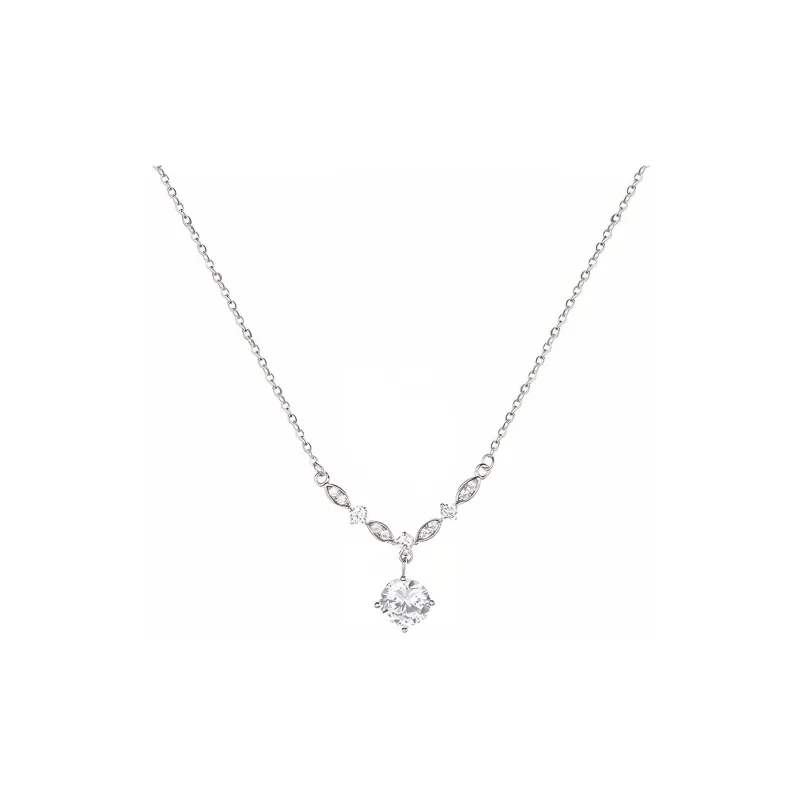 Silver Trim S925 Silver Necklaces Women's-0