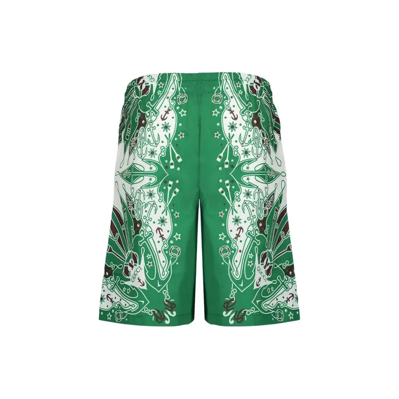 GUCCI Logo-print Drawstring Swim Shorts-1