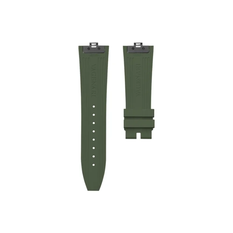 VAGENARI Watch Bands Rubber Strap Compatibility For Jaeger LeCoultre Master Geographic 4520V 5520V 7920V Unisex-21
