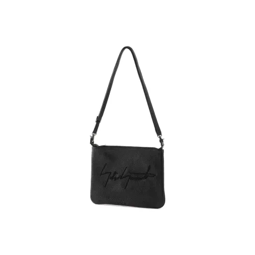 Yohji Yamamoto Cow Leather Crossbody Bag Shoulder Bag Unisex Black