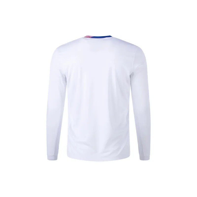 Nike Usmnt 2024 Stadium Home Men's Nike Dri FIT Soccer Long Sleeve Replica Jersey-1
