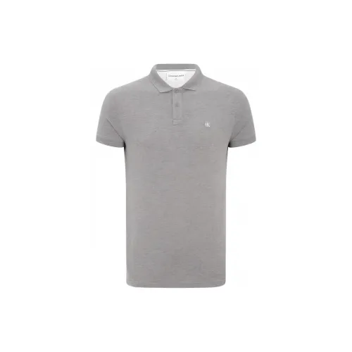 Calvin Klein Polo Shirts Men Gray