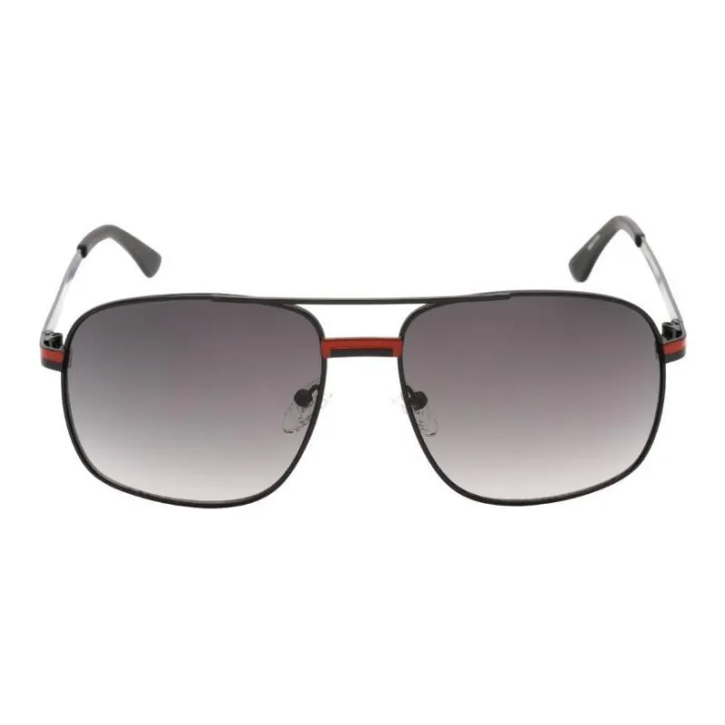 GUESS Metal Aviator Sunglasses Men's Black-1
