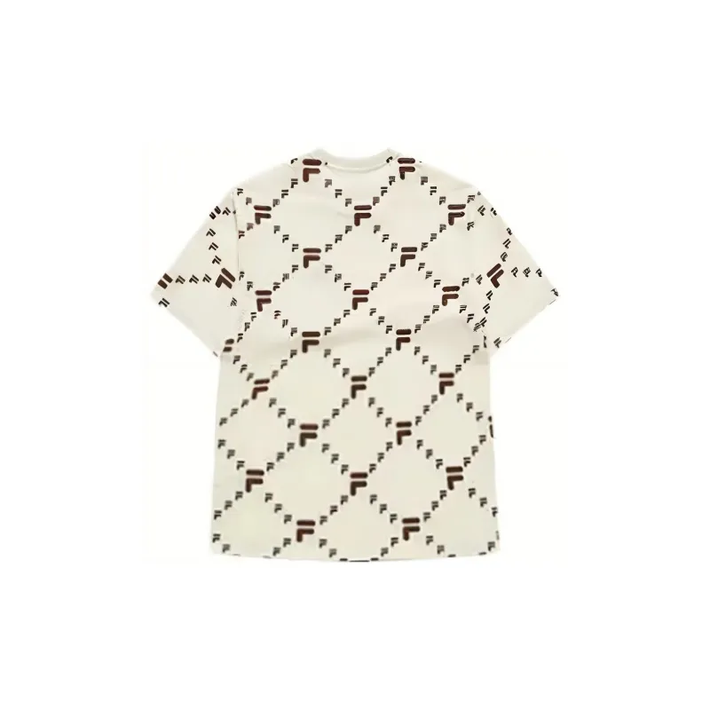 FILA T Shirt Unisex Antique White Imitation-1