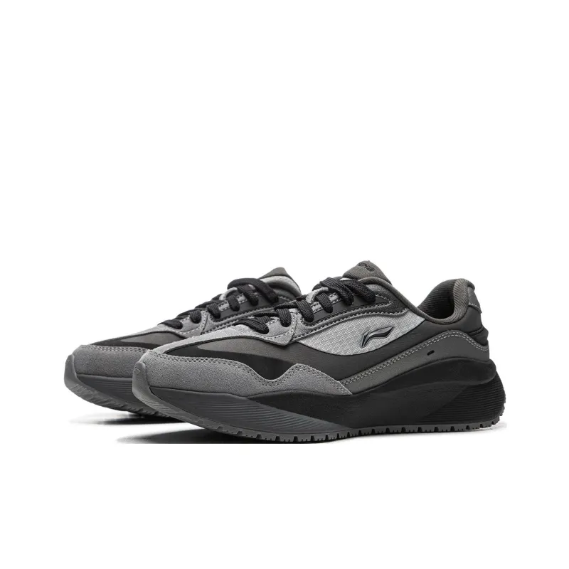 LiNing Load Capacity 2.0 Non slip Lightweight Low Top Casual Shoes Women's Gray Black-2