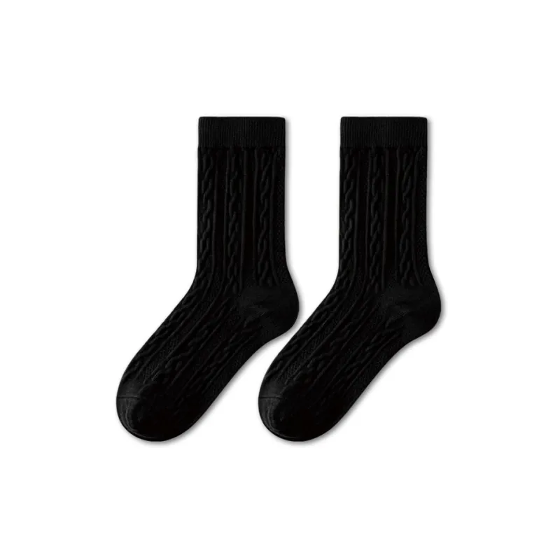 Caramella Mid Calf Socks Women's 1 Pack Solid Color-0