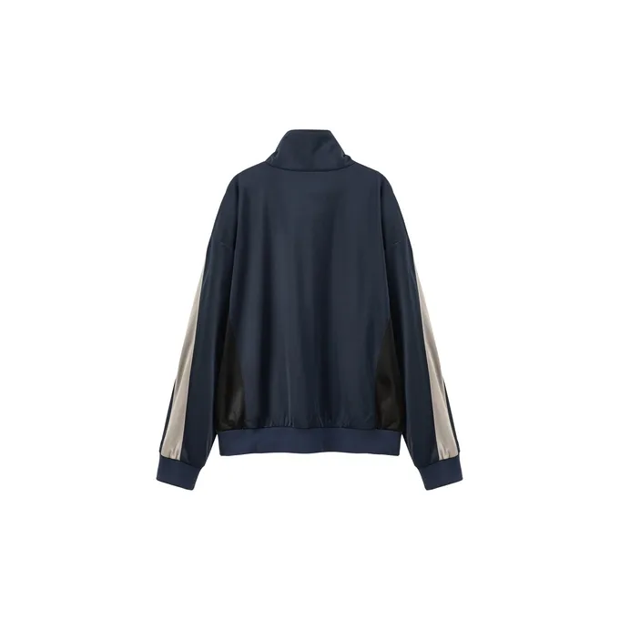 NO ONE ELSE Baseball Jacket Unisex Navy Blue-1