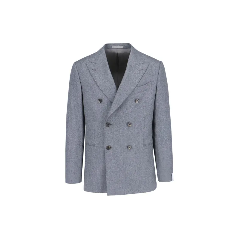 CARUSO Double Breasted Wool Suit-1