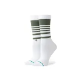 White Base Green Stripes
