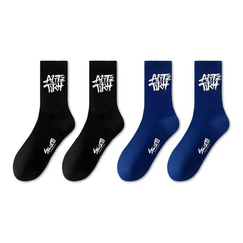 LUOLIAN Mid Calf Socks Unisex 4 Pack-14