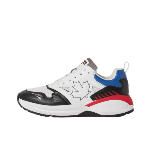 DSQUARED 2 Roger Maple Leaf Quilted Sneakers