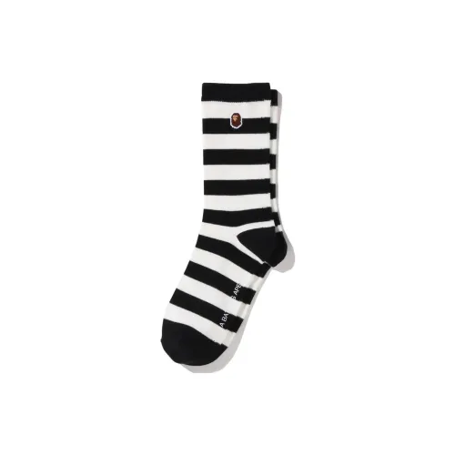 A BATHING APE Men Knee high Socks