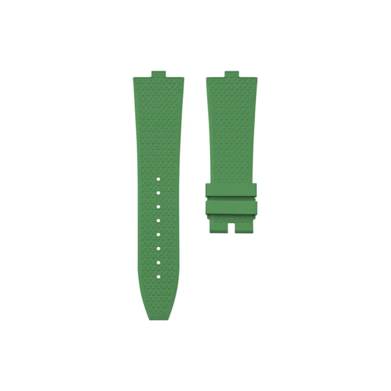 VAGENARI Watch Bands Rubber Strap Compatibility For Jaeger LeCoultre Master Geographic 4520V 5520V 7920V Unisex-16