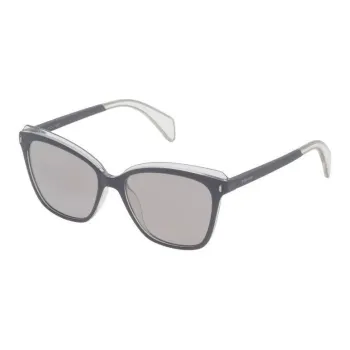 Police Injection Molded Square Sunglasses Women's Smoky
