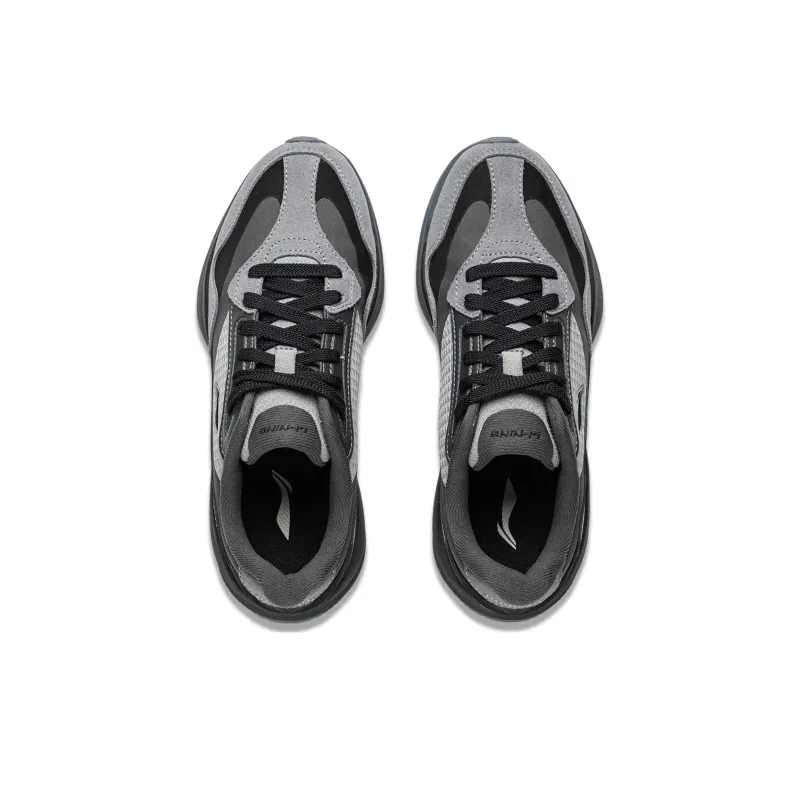 LiNing Load Capacity 2.0 Non slip Lightweight Low Top Casual Shoes Women's Gray Black-3