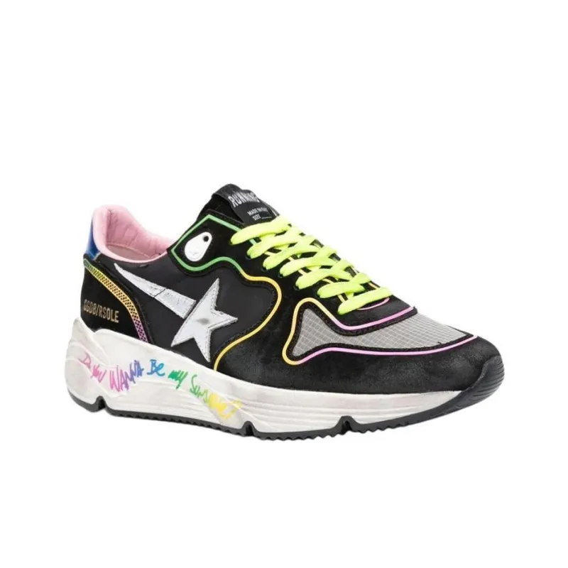 Golden Goose Running Sole Casual Shoes Women's Low Top Multicolor-2