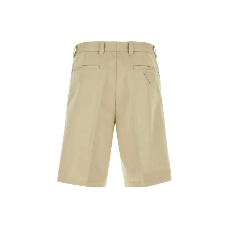 PRADA Pleated Knee Length Shorts-1