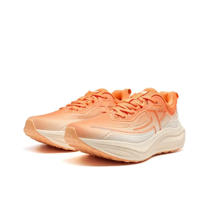 XTEP Cushioning Wear Resistant Low Top Running Shoes Men's Lava Orange/Light Apricot-3