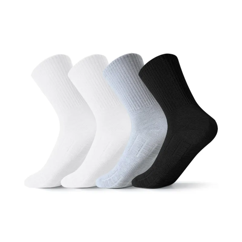 SHIWAJI Mid Calf Socks Men's 4 Pack-6