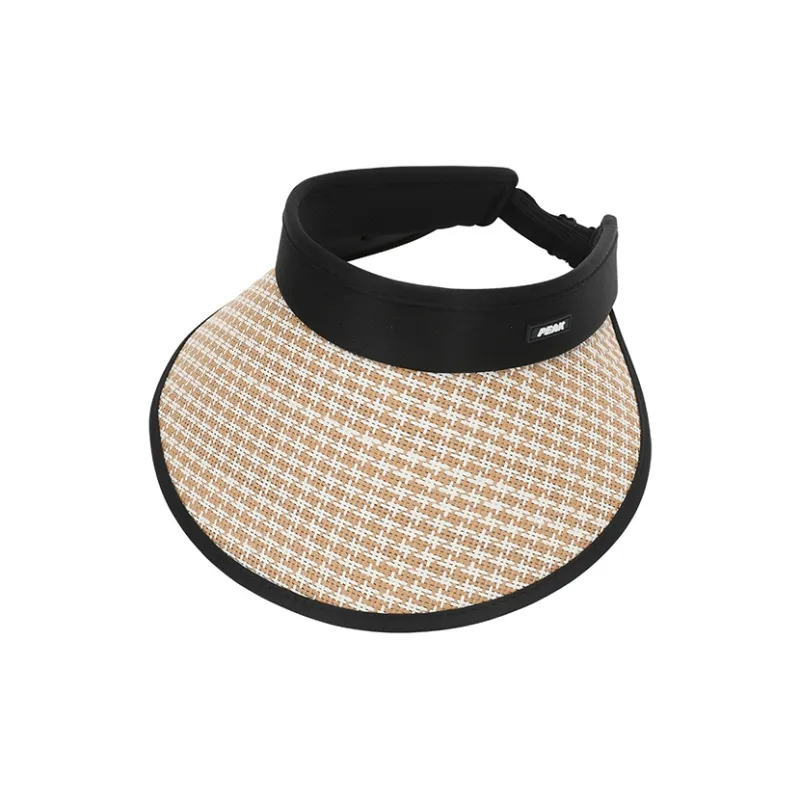 PEAK RIGHT Series Polyester Sun Protection Hats Unisex Beige Black-2